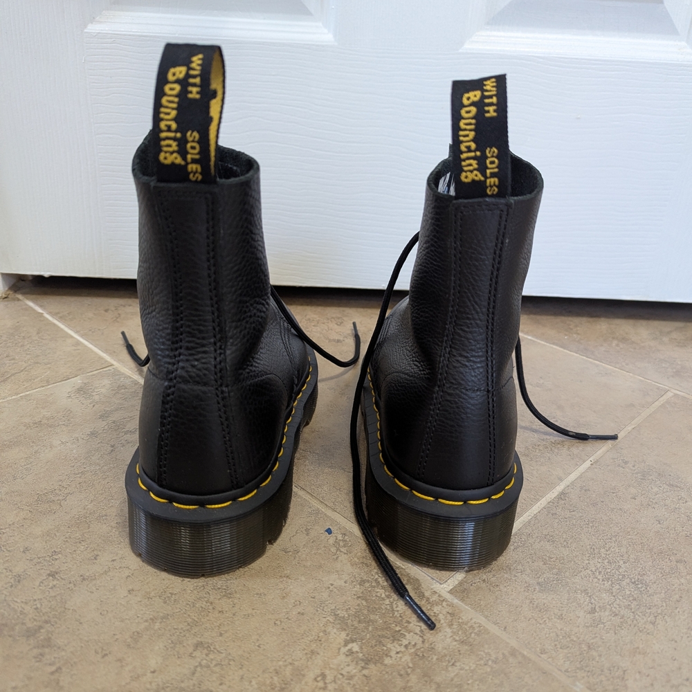 Dr. Martens Black Leather Boots - Picture 4 of 8